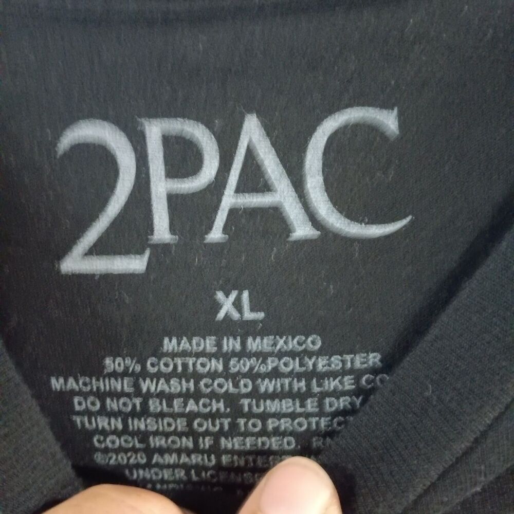 Tupac Shakur Men's XL Official Licensed 2Pac Prayer Graphic Hip Hop Rap T-Shirt - Picture 3 of 4